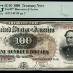 In 1890, the US printed 120,000 unusual 0 ‘Watermelon’ notes; only about 35 are known to survive, and one is returning to auction