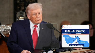 Trump shares image calling Hormuz ‘new US territory’; Iran says strait ‘closed’