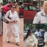 Kuku Kohli prayer meet: Aruna Irani arrives with family as Rajpal Yadav, Madhoo, Poonam Dhillon, Anupam Kher, Jackie Shroff and others pay tribute |