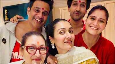 Govinda skips Raksha Bandhan gathering as Sunita Ahuja celebrates with Krushna Abhishek, Aarti Singh and children | Hindi Movie News