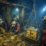 465 Soviet gold bars sank with a British warship in 1942. Nearly 40 years later, divers found the wreck 800 feet below the ocean’s surface in a daring salvage mission