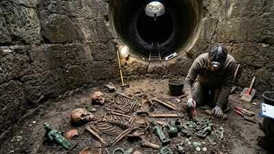 A 2,500-year-old sacred well in Italy hid bronze offerings and two human skeletons from an ancient Etruscan ritual | World News