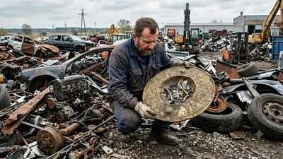 A man searching a Polish scrapyard for car parts found an 1,800-year-old Roman-era shield containing cremated human bones | World News