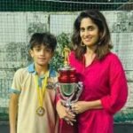 Aadvik Ajith wins football championship: Shalini’s proud mother moment with son’s trophy steals spotlight | Tamil Movie News