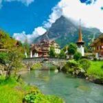 An unstable rock formation threatens the existence of an entire Swiss village of 1,300 residents as thawing glaciers destabilise the Alps