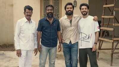 Anirudh Ravichander pays surprise visit to Silambarasan’s ‘Arasan’ sets, joins Vetri Maaran | Tamil Movie News