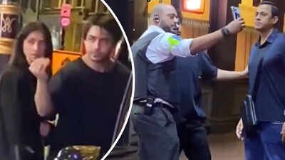 Aryan Khan invites security guard for selfie; holds back bodyguard for fan to get the perfect picture – WATCH |