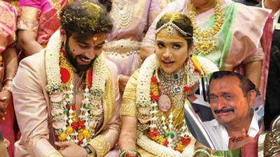 Bandla Ganesh breaks down in tears as he bids emotional farewell to daughter Janani at her wedding- Watch |