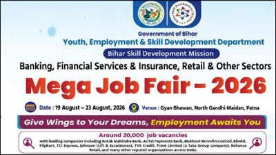 Bihar Mega Job Fair 2026 begins in Patna with 20,000-plus vacancies; check eligibility and registration details