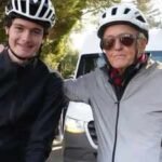An 82-year-old Australian grandfather and his 18-year-old grandson cycled 5,300km through deserts and headwinds, raising ,000 for MND support