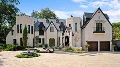Château Des Grotteaux: Built in 1928 and bought by a future Dallas mayor, this French-style castle was doubled in size; 98 years later, it’s heading to auction after a .8M listing