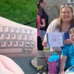 Canadian mom gets a complete keyboard tattooed on her arm so her autistic son can always ‘talk’ to her when his communication device fails | World News