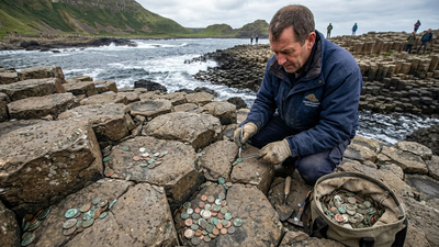 For years, visitors left coins for luck in Giant’s Causeway’s ancient rocks. Years later, more than 10,000 coins have been removed to protect the World Heritage Site | World News