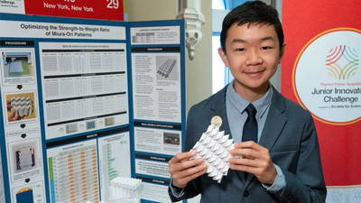 Meet Miles Wu, the 14-year-old New York student using origami to explore stronger, foldable emergency shelters |