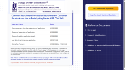 IBPS Clerk recruitment 2026: Registration ends today for 11,403 posts at ibps.in; direct link to apply here
