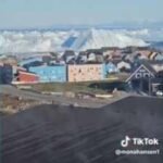 A livestream from Greenland’s UNESCO-listed Ilulissat Icefjord captured a mammoth iceberg rolling over and exposing its blue underside