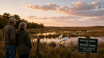 In 1999, a Texas couple bought 828 acres and discovered endangered whooping cranes, then protected 817 acres for the birds | World News