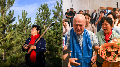 In 1999, an American teacher donated ,000 to a Chinese woman fighting desertification; with his support, she planted a 50,000-tree forest, and 27 years later, they reunited in tears | World News