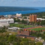 In 2000, Cornell began pulling 39°F water from 250 feet below Cayuga Lake to cool its campus; the system now cuts cooling energy use by about 85%