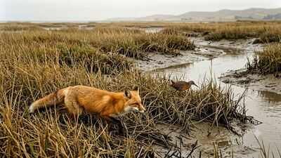 In the 1800s, red foxes were brought to California for hunting. Decades later, the light-footed Ridgway’s rail declined to just 5 breeding pairs |