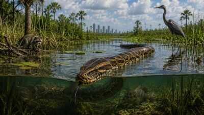 In the 1980s, Burmese pythons invaded Florida’s Everglades, and decades later raccoons fell 99.3%, opossums 98.9% and bobcats 87.5%﻿ | World News
