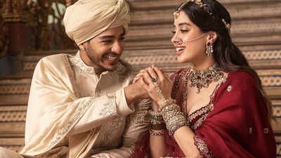 Janhvi Kapoor and Ishaan Khatter turn bride and groom as they reunite for an ad shoot; fans say, ‘The Dhadak ending they deserved’﻿ |