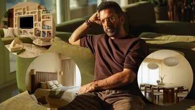 Inside Jaaved Jaaferi’s 7,000-sq-ft sea-facing Bandra home with Mediterranean design, earthy interiors, textured walls, family memories and breathtaking Arabian Sea views | Hindi Movie News