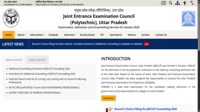 JEECUP counselling 2026: Round 6 choice filling begins; seat allotment on August 24