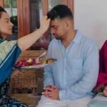 Kangana Ranaut celebrates Raksha Bandhan in a saree with teeka, aarti thali and traditional rituals after criticising Kriti Sanon’s ad and her outfit: PICS | Hindi Movie News