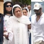 Aruna Irani looks devastated at husband Kuku Kohli’s funeral, Vicky Kaushal, Katrina Kaif, Rohit Shetty and other celebs arrive to pay last respects: PICS inside | Hindi Movie News