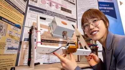 San Diego’s Leanne Fan, 18, built a device to simulate microgravity and tested red light on injured flatworms; tissue regeneration sped up by 95.2%, helping her win $80,000
