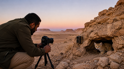 Meet Mohammed Almuntasir: The Libyan wildlife photographer whose 18-second YouTube video proved a “ghost cat” still lives in Libya | World News