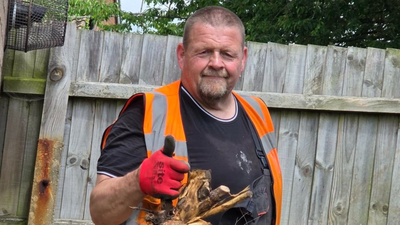 57-year-old English handyman clearing gardens for free after one Facebook post sparked a wave of requests for help