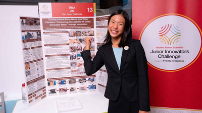 Meet Tina Jin, the 15-year-old Massachusetts student who turned animal bones into a new material for cleaning polluted water |