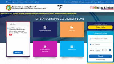 MP NEET UG merit list 2026 released with 17,093 candidates; check toppers’ list and counselling schedule here