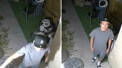 A mystery stranger woke a Las Vegas family during a predawn house fire, helped them escape and disappeared before they learned his name