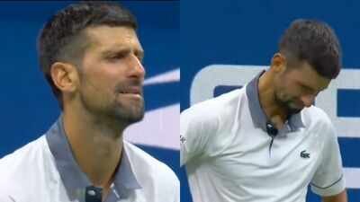 Watch: Novak Djokovic in tears during his first-round US Open defeat to Mariano Navone | Tennis News