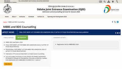 OJEE NEET rank list 2026 released for MBBS and BDS admission in Odisha; check seat matrix details here