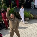 Pakistan army officer pulls gun, fires in air amid student protest at Peshawar university- video
