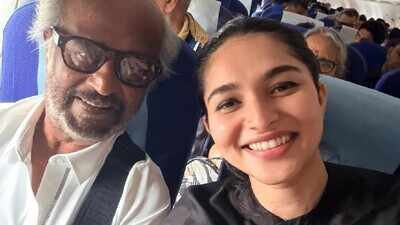 Kayadu Lohar’s fangirl moment with Rajinikanth as ‘Idhayam Murali’ actress sits next to ‘Jailer 2’ actor in flight: ‘I think I am still dreaming!’ | Tamil Movie News