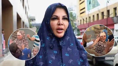 Rakhi Sawant gets mobbed in Mecca while praying for Nepal flood victims – Video |