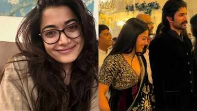 Rashmika Mandanna makes FIRST public appearance post hip injury; steps out with husband Vijay Deverakonda | Telugu Movie News
