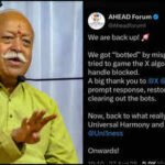 RSS chief Mohan Bhagwat’s US event organiser AHEAD’s X account restored after brief suspension | World News
