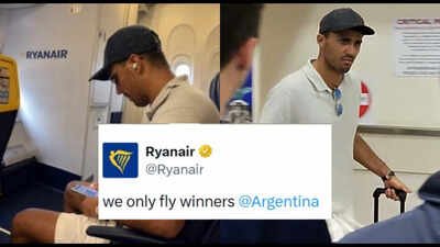 Ryanair brutally mocks Argentina after World Cup winner Rodri spotted on ultra-low-budget flight