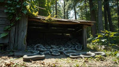 An abandoned Mississippi shed was covered in snake skins; cameras revealed why gray ratsnakes kept returning | World News