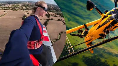 Sydney Sweeney tells Tom Cruise to ‘watch out’as she NAILS ‘Mission: Impossible’ style airplane stunt – WATCH |