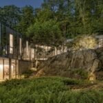 Built to reflect the trees around it, this 19.5-acre New York home almost disappears into the forest; the striking property is now on the market for  million |
