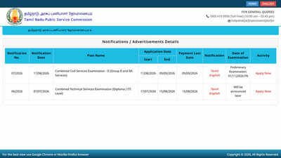 Applications open for 821 posts, preliminary exam on November 1