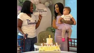 A Michigan woman gave birth in the back of an Uber; one year later, the driver returned for the baby’s ‘One Wild Ride’ birthday as her godmother