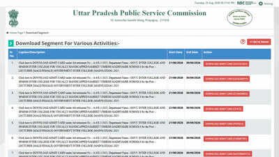 UPPSC Polytechnic Lecturer admit card 2026 expected soon, exam on September 6